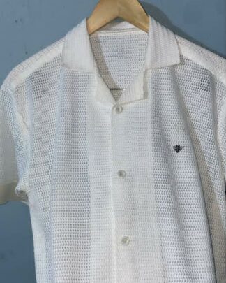 White Shirt With a Hint of Transparency