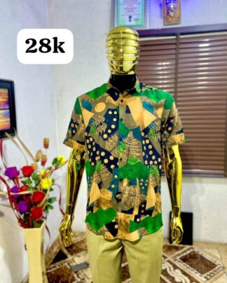 Floral Shirt With a Sleek Plain Trouser Combo for Men