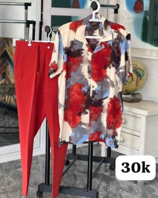 Men's Stylish Tow-piece Vintage Set