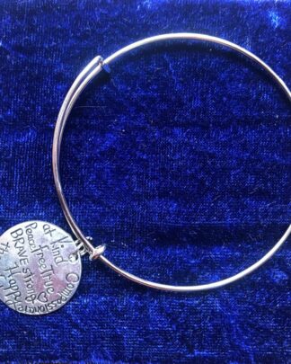 Silver Bracelet with Lettered Trinkets