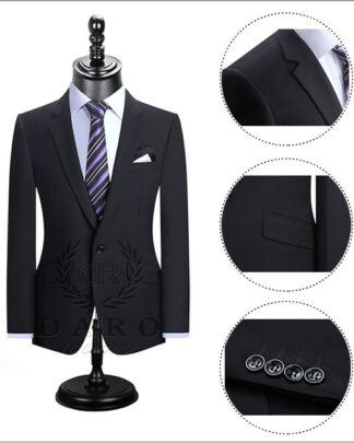 Exquisitely  Tailored Black Suit for Rent