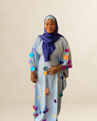 Slitted Flowering Gown