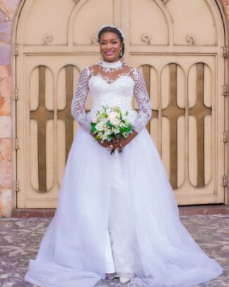 2-in-1 Wedding Dress with Detachable Train