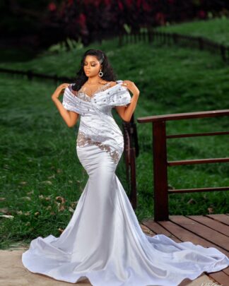 High Classic Mermaid Wedding Dress