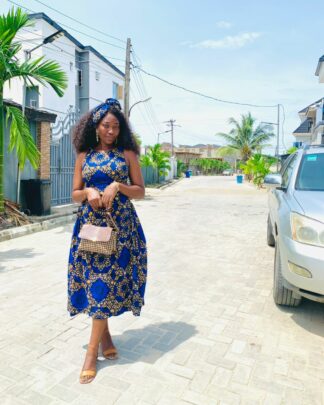VIBRANT ANKARA GOWN FOR SALE