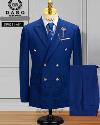 Luxury Men’s Formal Two-Piece Suit with Modern Fit